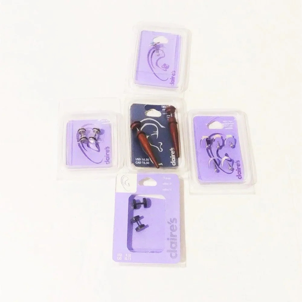Claire's 12pc Ear Helix Cartilage Jewelry 101